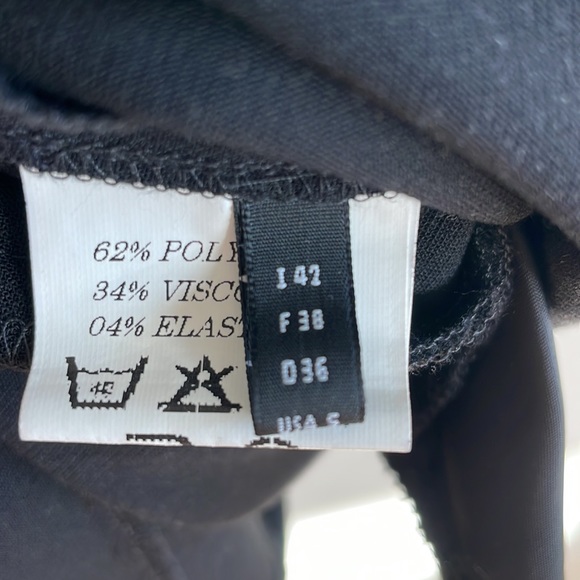 NWOT Blukey Black Mod Funnel Neck Dress with Pockets Size Small - Picture 7 of 7